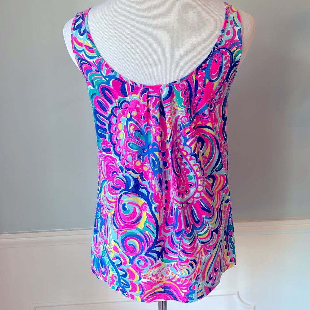 Lilly Pulitzer Kinsey sleeveless paisley tank top - Picture 3 of 4